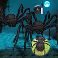 2 Pcs 12 Ft Halloween Giant Inflatable Spider - Realistic Yard Decor