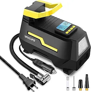 VacLife AC/DC 2-in-1 Tire Inflator for Cars and Bikes