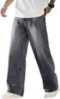 Men's Wide Leg Baggy Jeans for Men - Y2K Loose Denim Pants