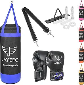 Kids Punching Bag Set with Gloves for Boxing and MMA Training