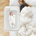 INFANS Over Bed Bassinet for Baby - Bedside Sleeper with Lowering Wall