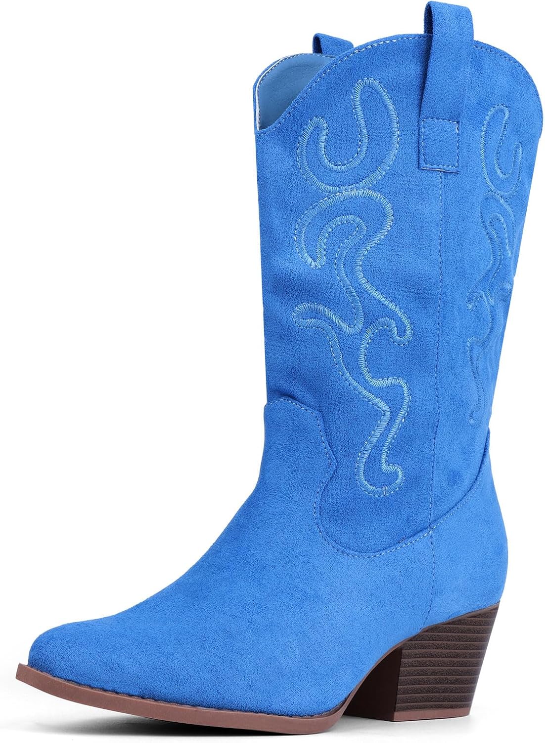 Stylish Cowboy Boots for Women with Chunky Block Heel Design