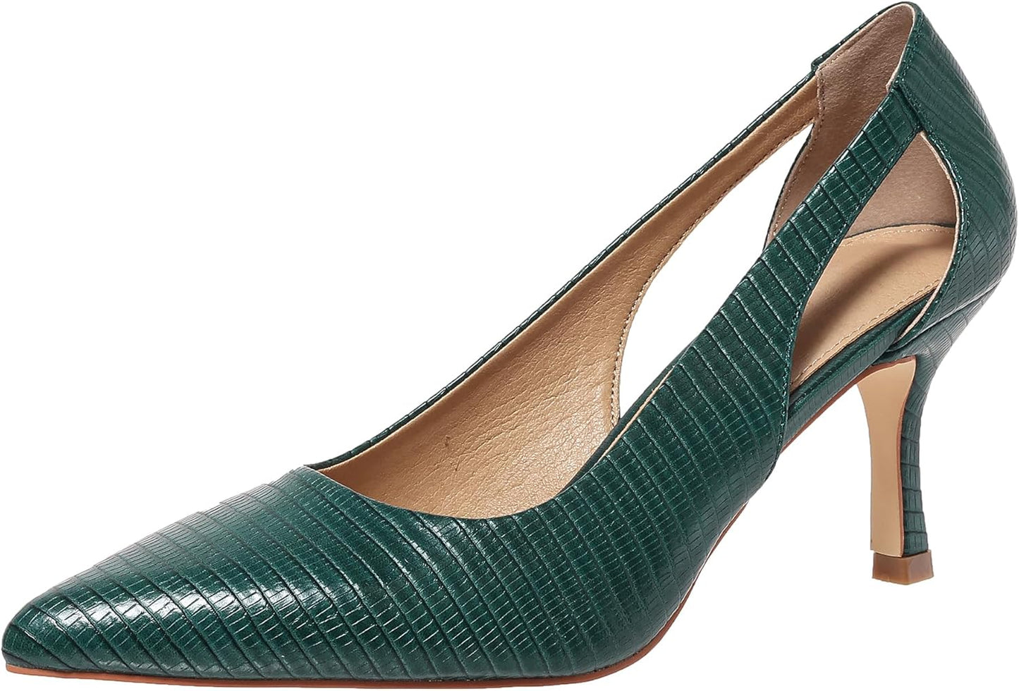 Elegant Women's Pumps with Pointed Toe and Kitten Heel Comfort