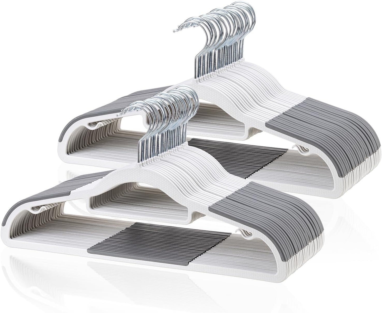 Space Saving Non-Slip Plastic Coat Hangers for All Garments