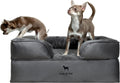 Orthopedic Dog Bed 28x23x11 in - Memory Foam Cooling Bolster