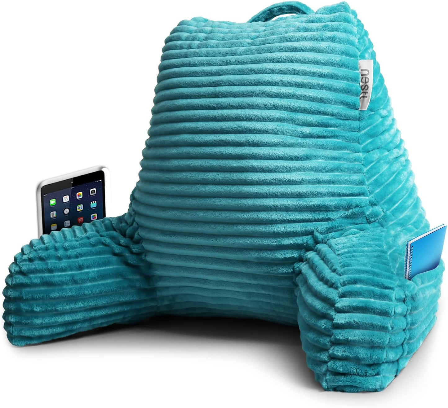 Nestl Reading Pillow with Shredded Memory Foam for Comfort