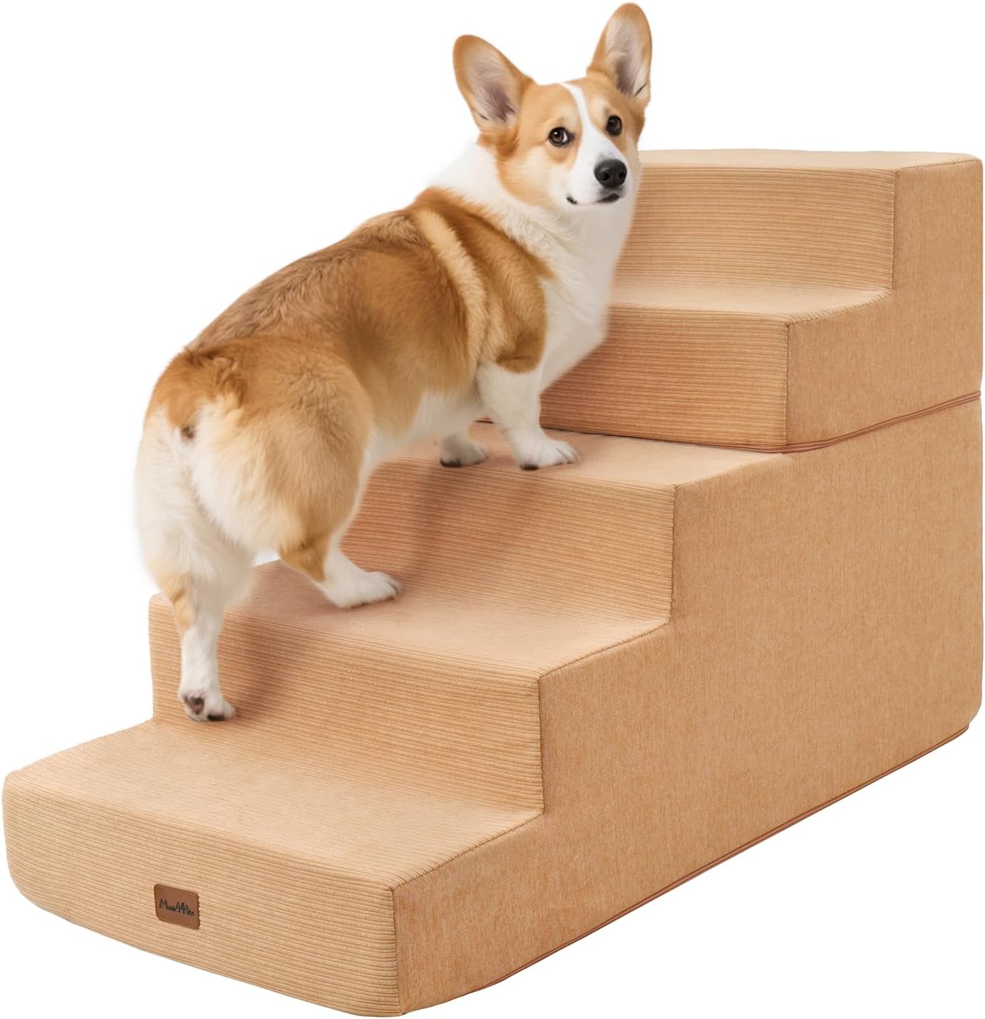 Made4Pets Dog Stairs for High Bed - Extra Wide Pet Steps