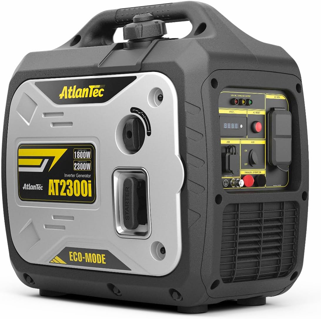 Portable Inverter Generator 2300-Watt for Camping & Home Use