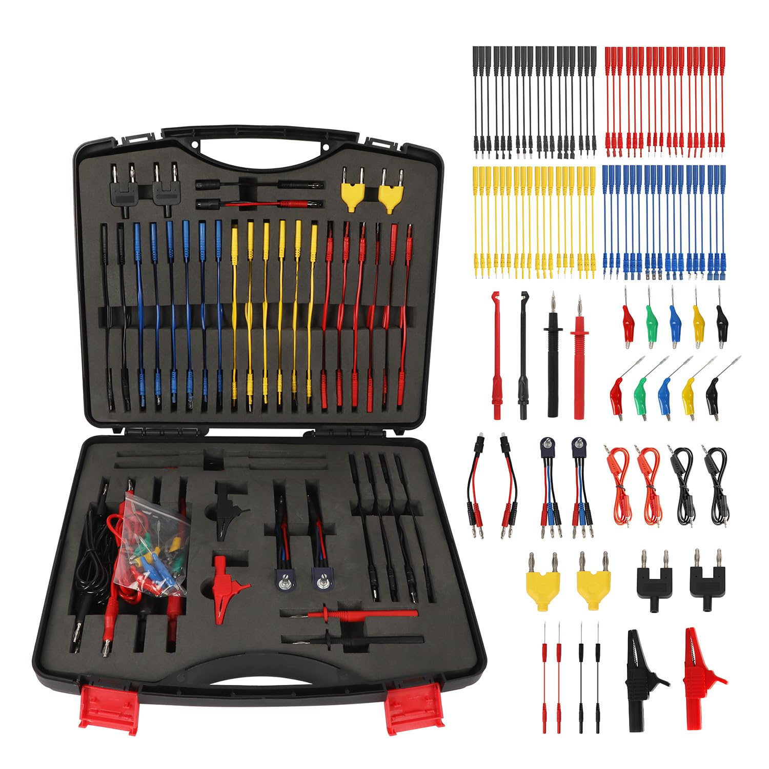 104PCS Automotive Circuit Test Leads Kit for Efficient Repairs