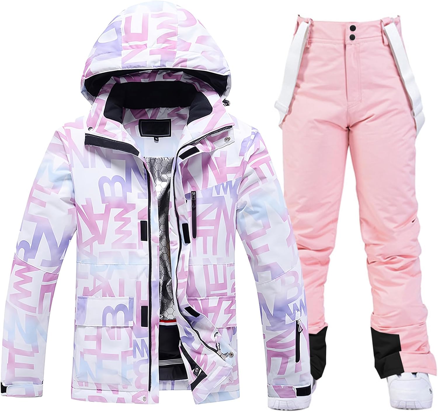 RIUIYELE Women's Ski Jackets and Pants Set for Winter Fun