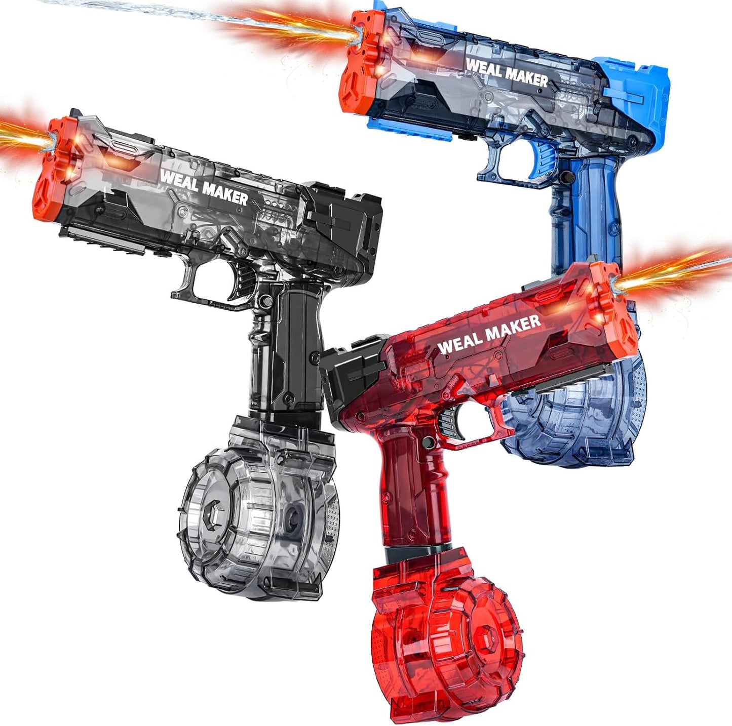 3P 2025 Upgraded Electric Water Gun with LED Flash Effects