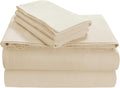 Tribeca Living Luxury Solid Flannel Deep Pocket Sheet Set, Queen