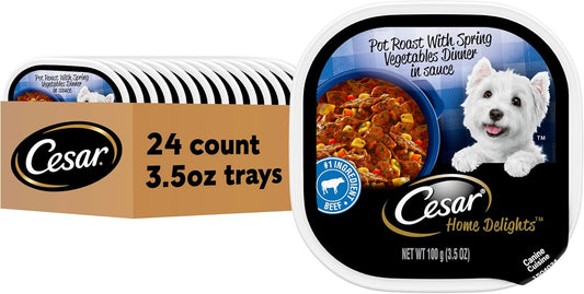 Cesar Home Delights Pot Roast with Spring Vegetables Dinner