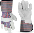 Cowhide Leather Work Gloves for Men & Women - Durable Protection Tools