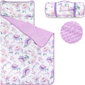 Toddler Nap Mat with Removable Pillow & Soft Minky Blanket - Extra