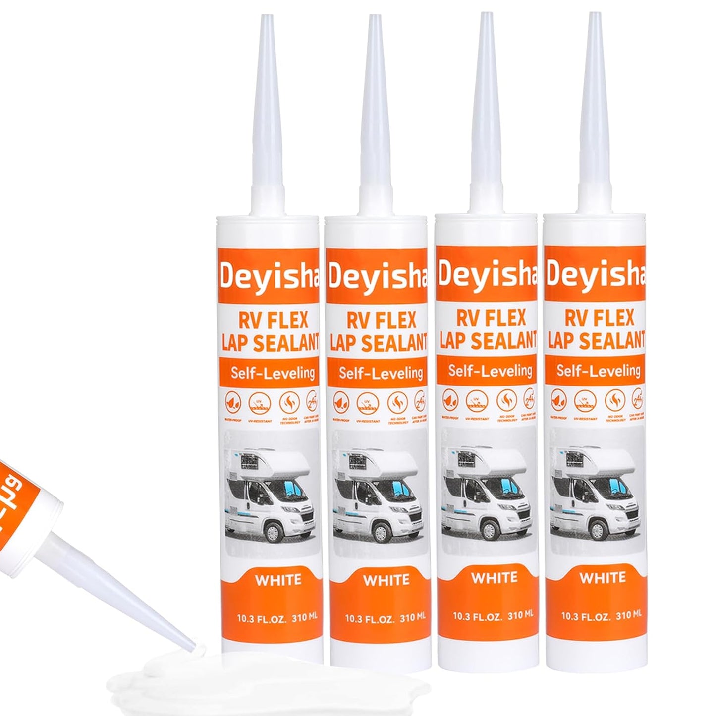 RV Roof Sealant 4 Packs for Maintenance and Repair EPDM