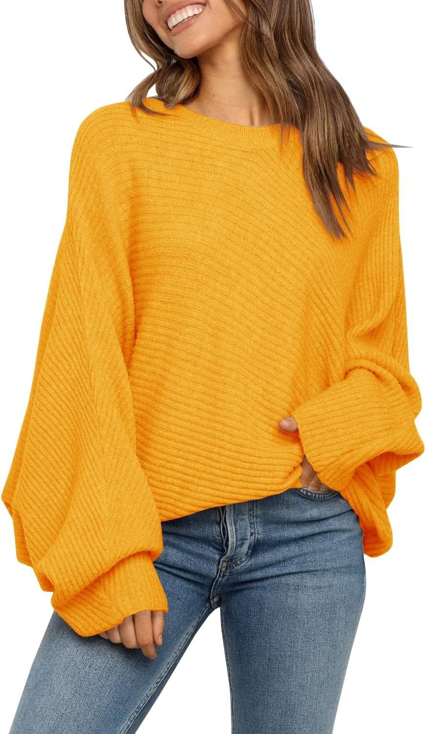 Oversized Crewneck Sweater for Women - Stylish and Comfortable