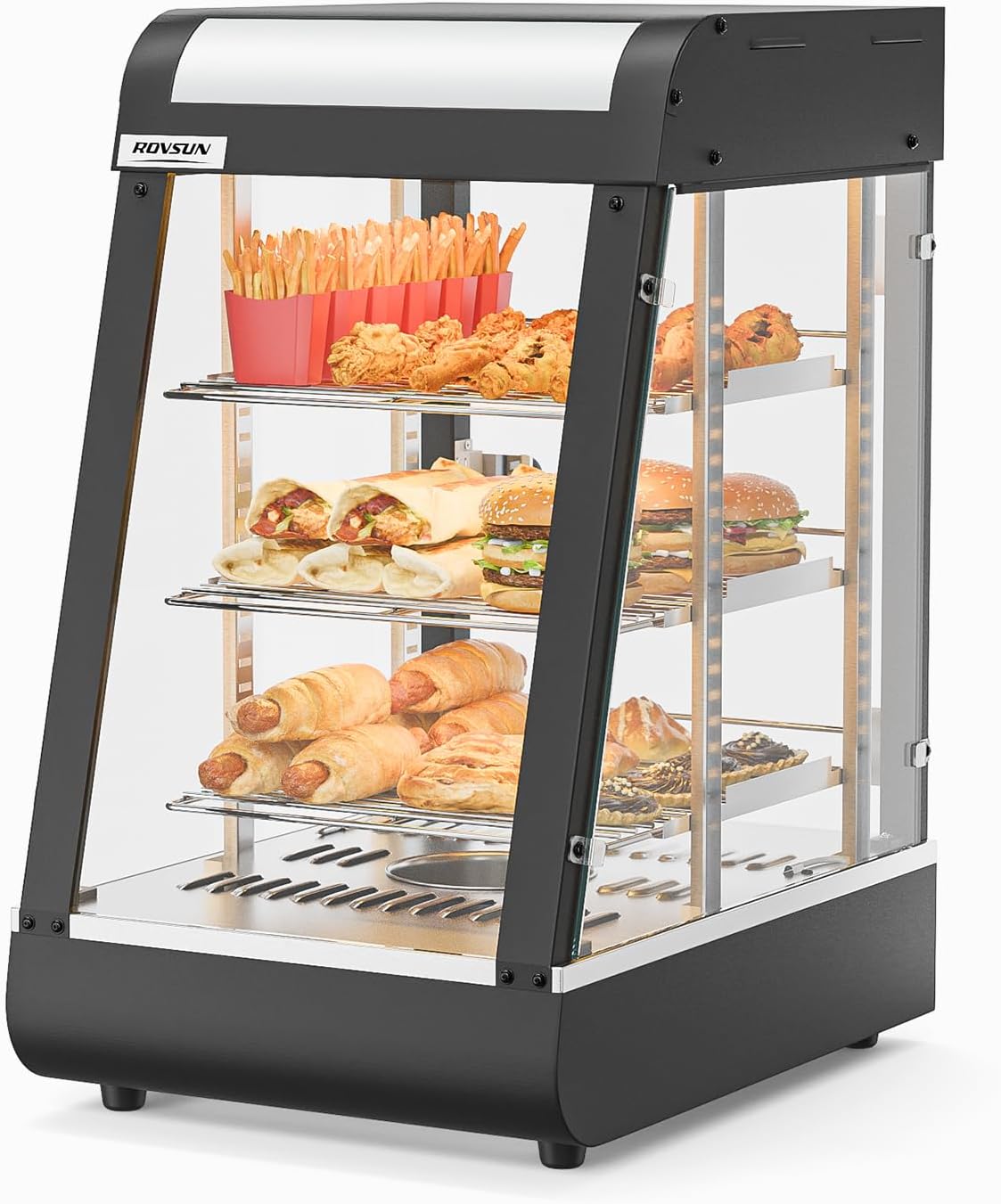 ROVSUN 15in Commercial Food Warmer Display for Pizza and More