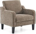 VINGLI Accent Chair for Living Room Light Brown Comfy Chair