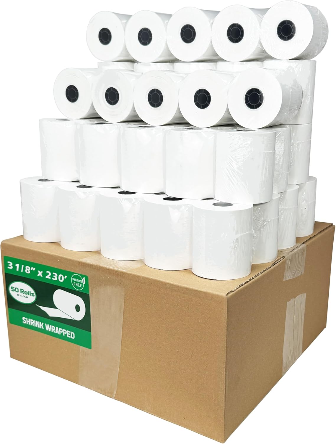 BPA-Free Thermal Paper (50 Rolls) for Clover & Star Printers