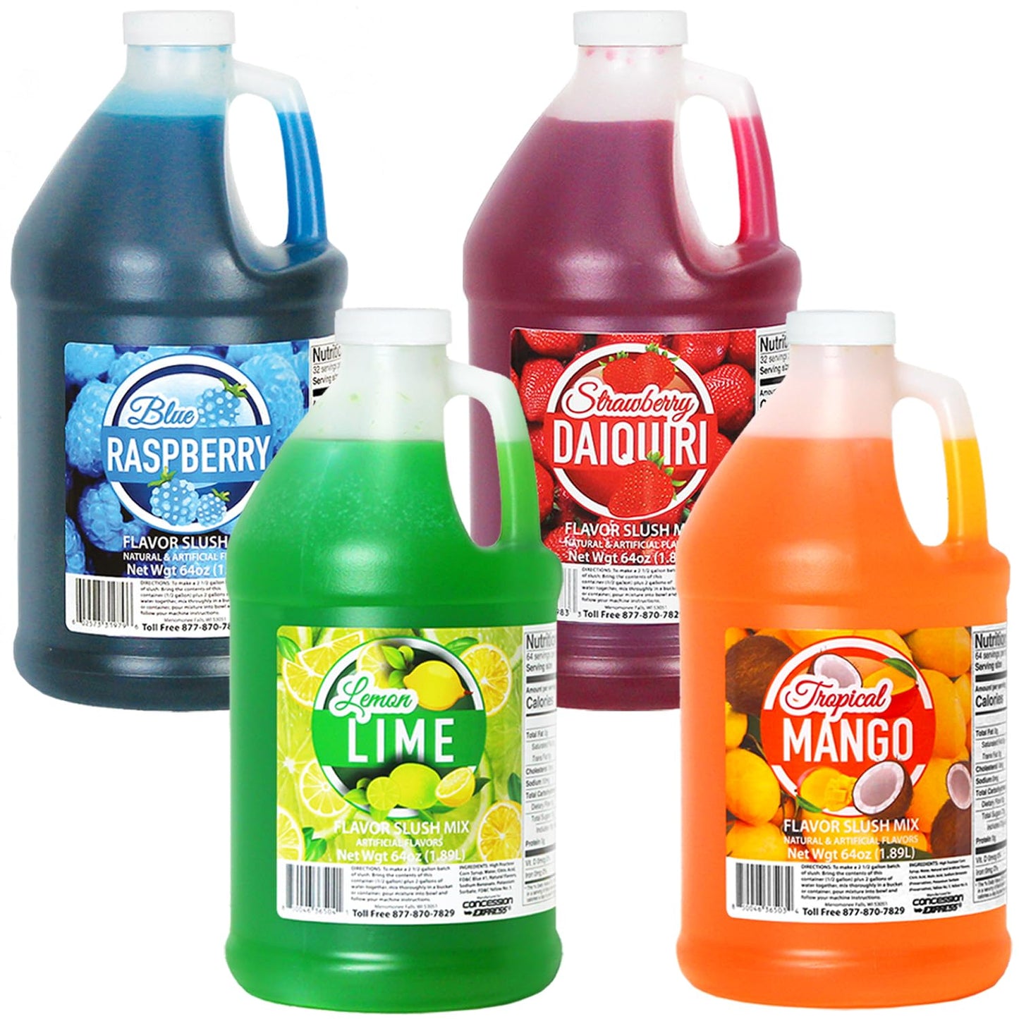 Concession Express Slush & Slushy Mix Multi-pack for Fun Drinks