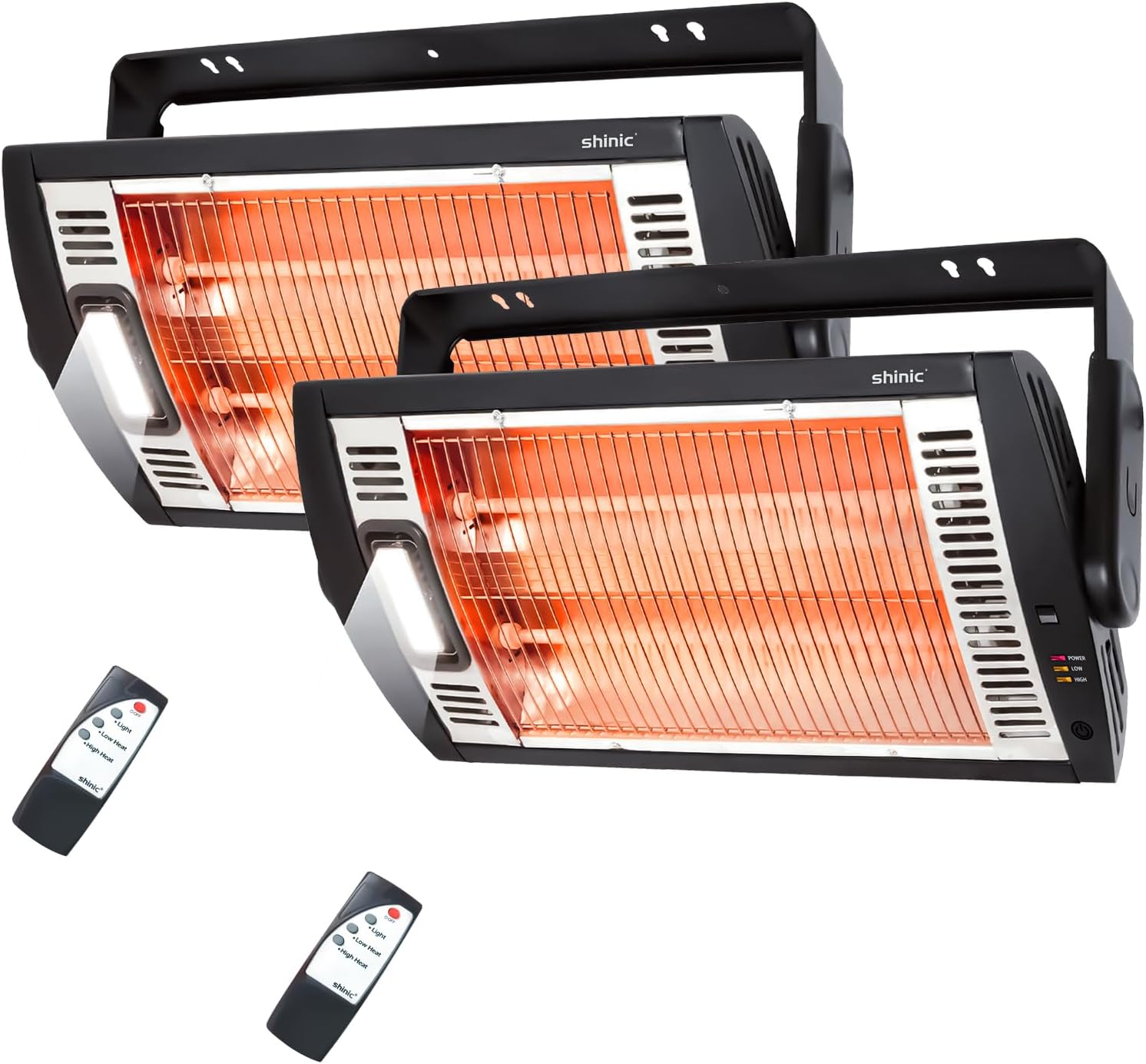 Shinic Electric Garage Heaters with Remote Control for Comfort
