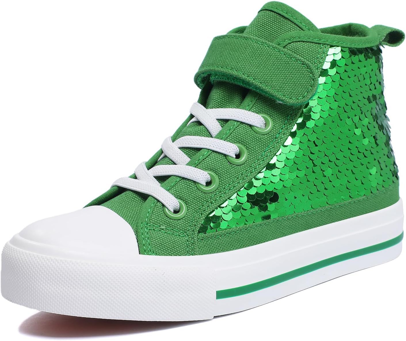 Zoroadke Kids Sparkle Sequins High Top Casual Shoes for Fun