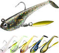 Pre-Rigged Soft Fishing Lures - Realistic Paddle Tail Action