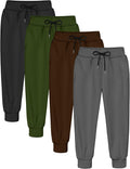 Boys Polyester Jogger Sweatpants with Pockets and Drawstring - Sizes