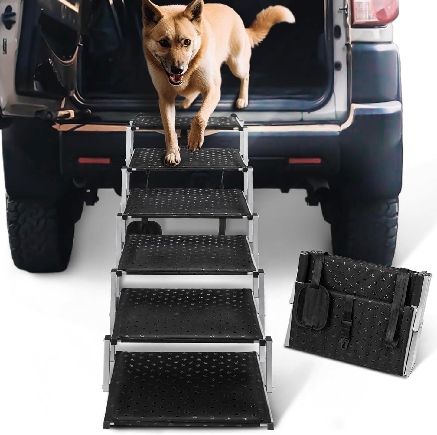 Dog Ramps for Large Dogs by Heeyoo - Portable Steps
