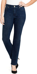 Bandolino Mandie High Rise Straight Jean - Comfortable Everyday