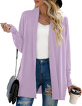 GRECERELLE Women's Long Sleeve Open Front Cardigan - Lightweight Layer