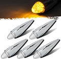 Super Bright Amber Yellow 17 LED Torpedo Cab Marker Lights - Durable