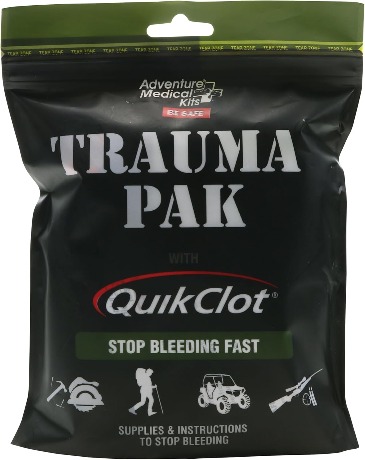 Adventure Trauma Kit: QuickClot First Aid Essential