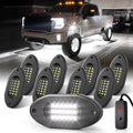 White LED Rock Lights Kits 8 Pods 6000K Pure White - Switch Controlled