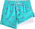 maamgic Mens Swim Trunks with Compression Liner - 5 in Quick Dry