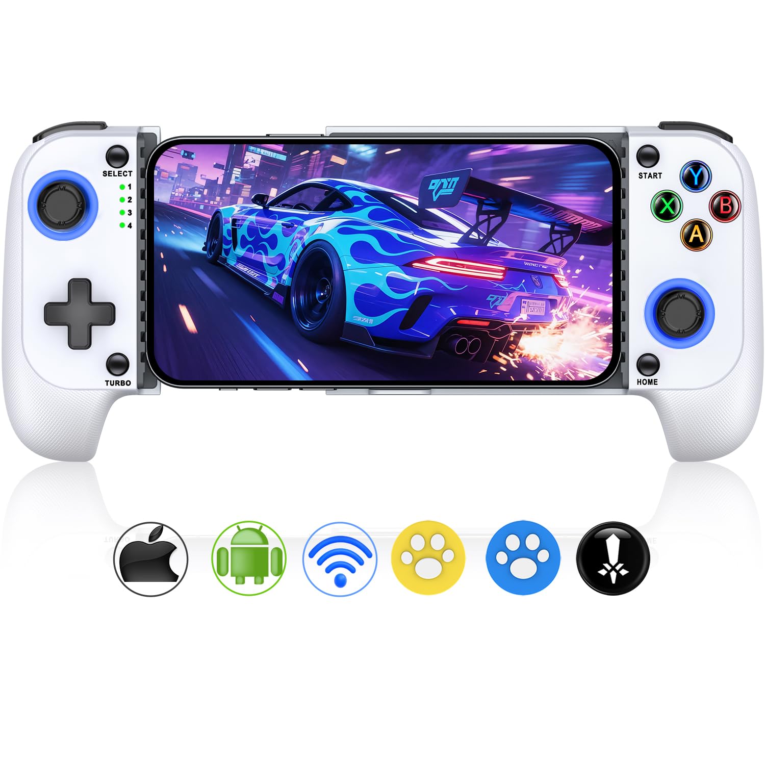 Mobile Game Controllers for iPhone/Android with Hall Effect Joysticks