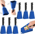 6 Pack Cowbells 8 in Cow Bell Noise Makers - Loud Cheering Bells