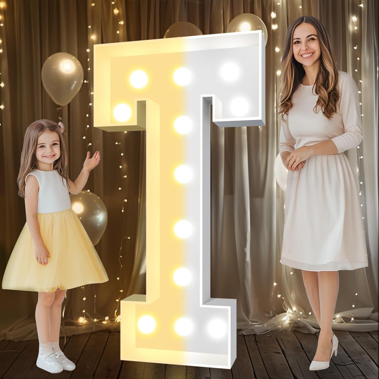 Giant 4 FT Light Up Letters for Parties and Weddings Decor