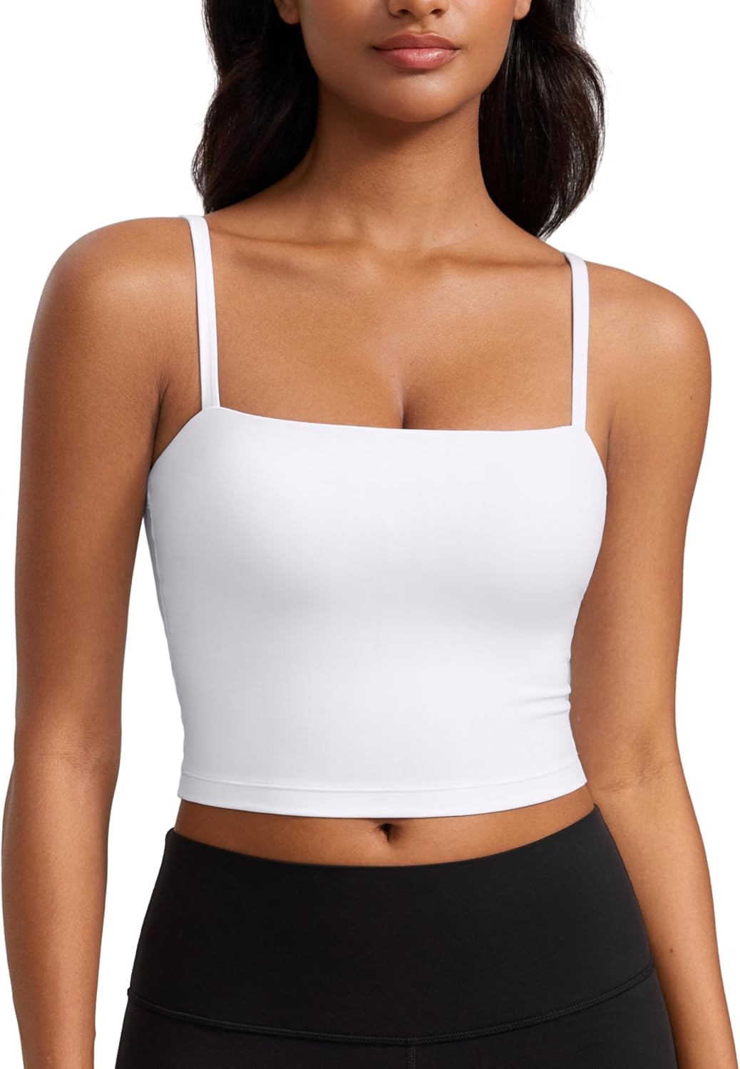 CRZ YOGA Butterluxe Cami Longline Sports Bra for Women