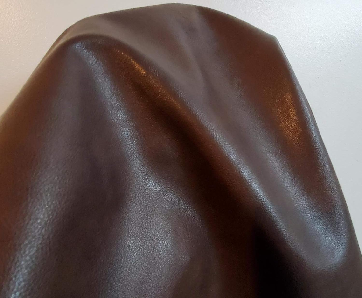 Brown Soft Faux Leather Fabric Sheet for Upholstery Projects