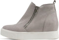 Soda Taylor Hidden Wedge Sole Booties Ankle Heels - Casual Lift