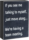 Esur Funny Office Desk Decor Box Sign - Cute Cubicle Accent