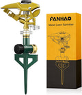 Heavy Duty Pulsating Lawn Sprinkler on Spike Base - Durable 360