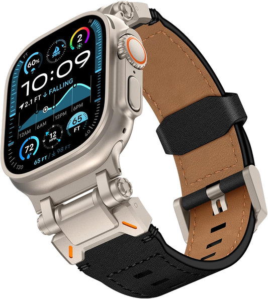 Top Grain Leather Band for Apple Watch Ultra 2
