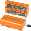 NP-F550 Battery 2-Pack with USB-C for Sony Cameras and Lights