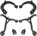 TRQ Front Control Arm with Ball Joint Set Compatible with Acura TSX