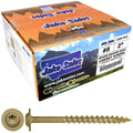 8 x 2 Bronze Star Torx Truss Head Wood Screws - Exterior Coated