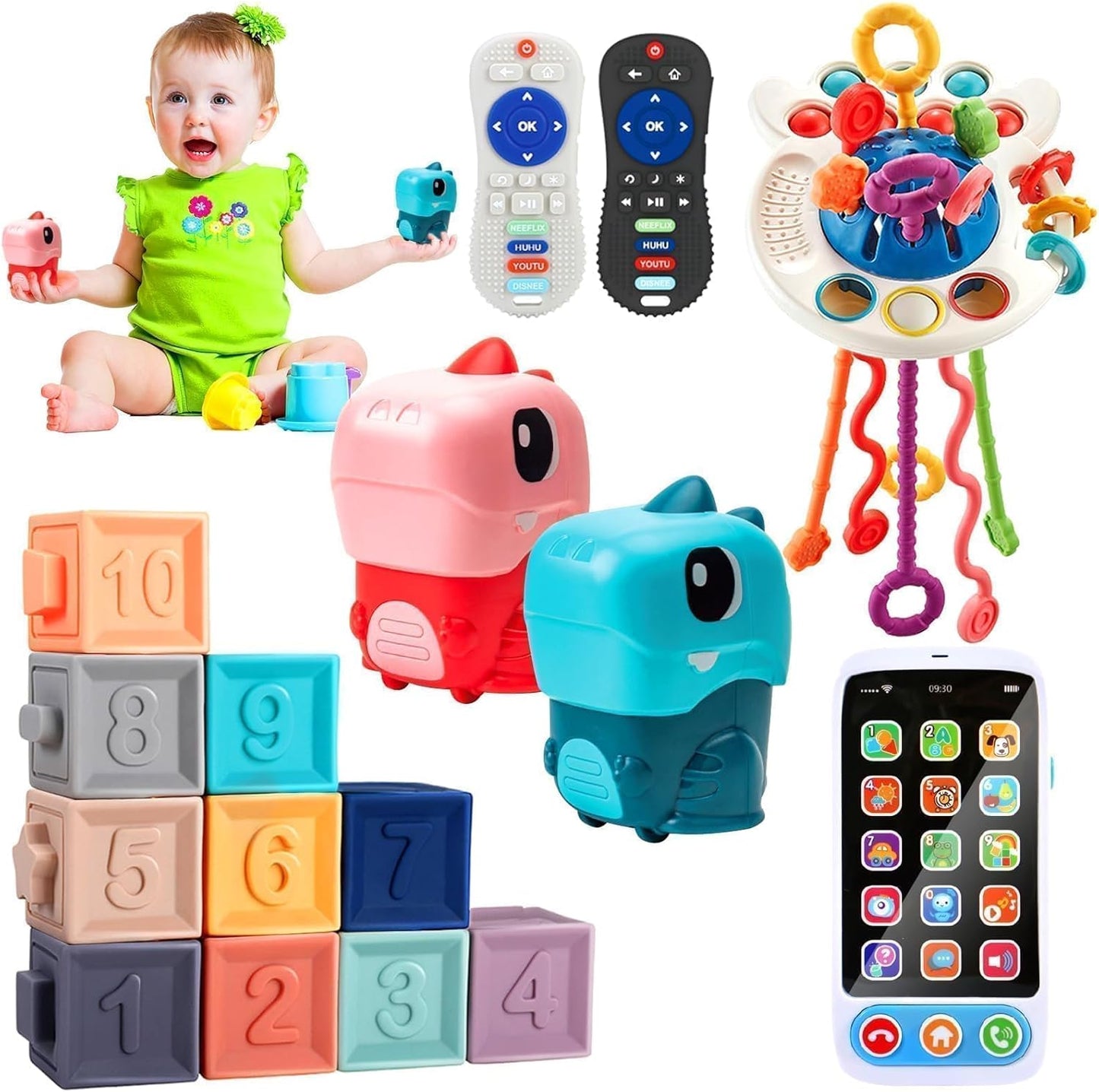 Lauon Baby Toys Set - Developmental Fun for Toddlers!