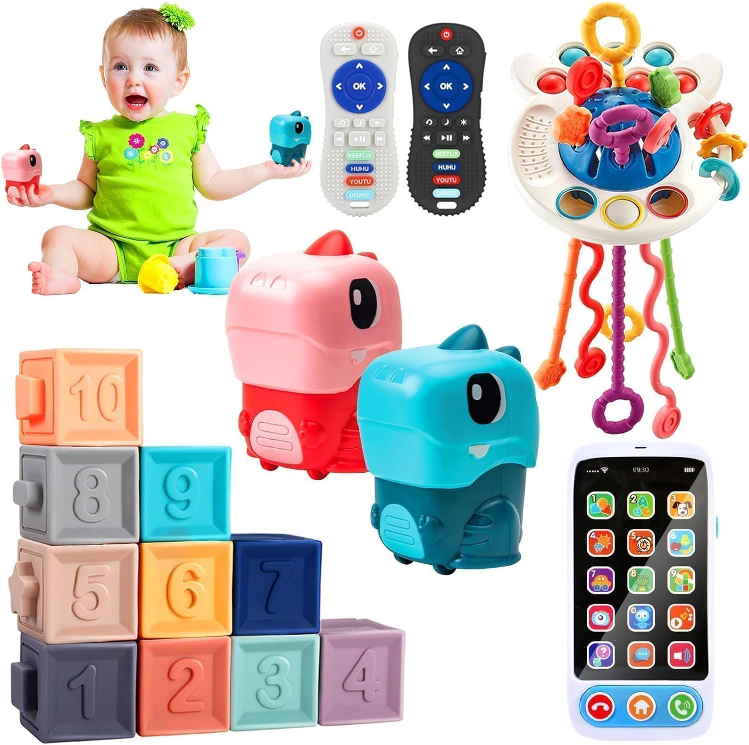 Lauon Baby Toys Set - Developmental Fun for Toddlers!